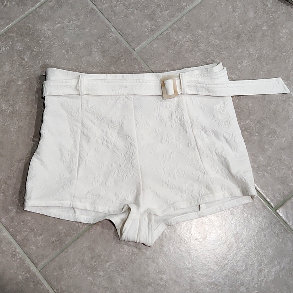 Women's white shorts
